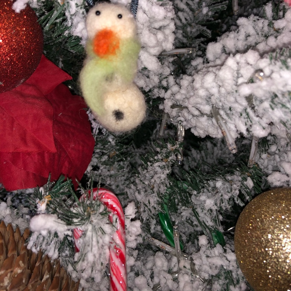 Christmas ornament needle felted